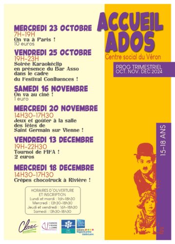 PROGRAMME JEUNES ADOS VERON