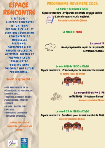 PROGRAMME ESPACE RENCONTRE