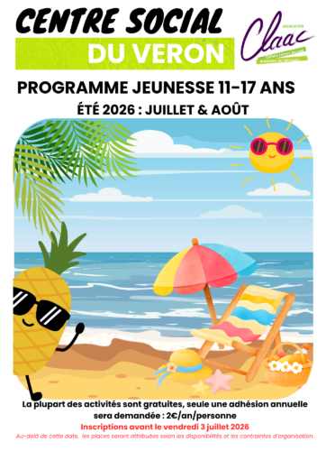 PROGRAMME JEUNES D&rsquo;ÉTÉ VÉRON